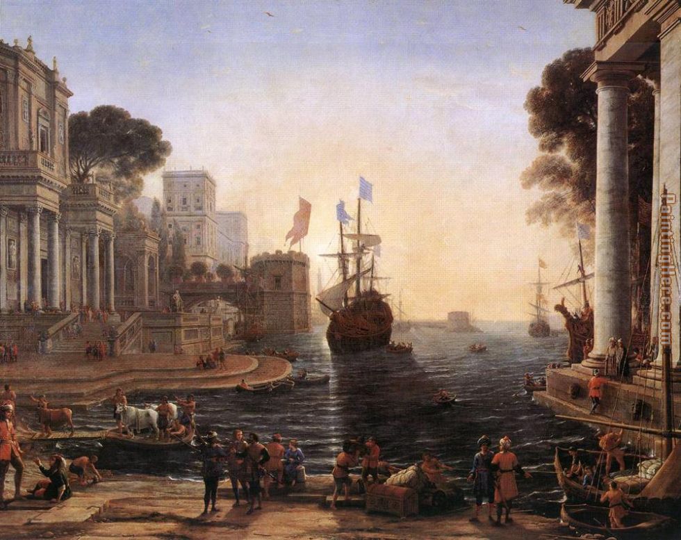 Ulysses Returns Chryseis to her Father painting - Claude Lorrain Ulysses Returns Chryseis to her Father art painting